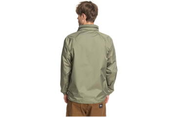 Image of Quiksilver Waterman Shell Shock Water-Repellent Windbreaker Jacket - Mens, Deep Lichen Green, Large, EQMJK03023-TPC0-L