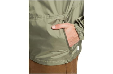 Image of Quiksilver Waterman Shell Shock Water-Repellent Windbreaker Jacket - Mens, Deep Lichen Green, Large, EQMJK03023-TPC0-L