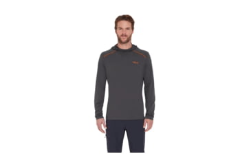 Image of Rab Force Hoody - Mens, Graphene, Medium, QBL-09-GRH-MED