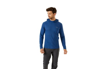 Image of Rab Force Hoody - Mens, Nightfall Blue, Small, QBL-09-NFB-SML