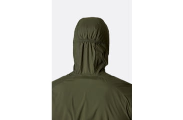 Image of Rab Windgather Hooded Jacket - Mens, Army, Extra Large, QWS-84-ARM-XLG