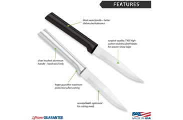 Image of Rada Cutlery Serrated Steak Knife Blk Bag, RDCW205