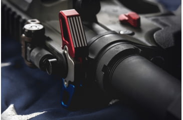 Image of Radian Weapons 4th of July 2020 Combo Set, Raptor Charging Handle, AR-15/ M16, Ambidextrous + Talon Safety Selector, Long &amp; Short, Anodized, Red/White/Blue, S0005