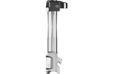 Image of Radian Weapons Glock 19/19X/45 Gen 5 9mm RAMJET Barrel w/ AFTERBURNER Compensator, 4.4in, 1-10 Twist, Black/Grey, R0875