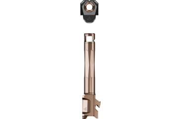 Image of Radian Weapons Glock 19 Gen 5 9mm RAMJET Barrel w/ AFTERBURNER Compensator, 4.4in, 1-10 Twist, Bronze/Black, R0832