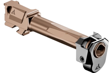 Image of Radian Weapons Glock 19 Gen 5 9mm RAMJET Barrel w/ AFTERBURNER Compensator, 4.4in, 1-10 Twist, Bronze/Black, R0832