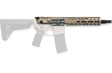 Image of Radian Weapons Model 1 Complete Upper Receiver, .300 AAC Blackout, 9 in Barrel, Custom, Pistol Length, 1-5 Twist, 1/2x28 Thread, M-LOK, Deadair Flash Hider, FDE, R0445