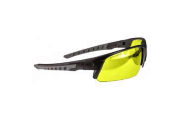 Image of Radians Ballistic Rated Enhanced Clarity Lens Blast FX Glasses w/ Dual Molded Temple Arms, Black Gray/Amber, RADBL0140CS
