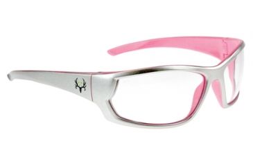 Image of Radians Bone Collector Covey Shooting Glasses Indoor/Outdoor Lens Silver/Pink Frame
