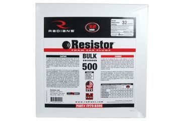 Image of Radians Bulk Refill Foam Earplugs 500 Pair Orange