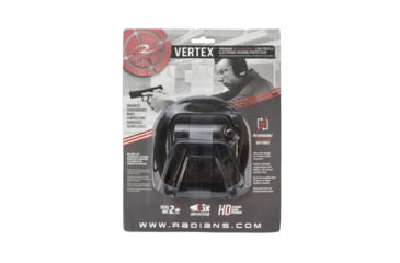 Image of Radians VX0110CS Vertex Electronic Muff 85 DB Over The Head Black Ear Cups With