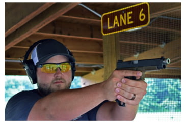 Image of Radians VX0110CS Vertex Electronic Muff 85 DB Over The Head Black Ear Cups With