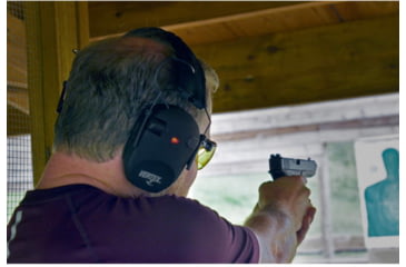 Image of Radians VX0110CS Vertex Electronic Muff 85 DB Over The Head Black Ear Cups With