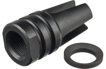 Image of Radical Firearms A13P Three Prong Flash Hider 1/2x28 w/ Crush Washer, Black, A13P556-CW