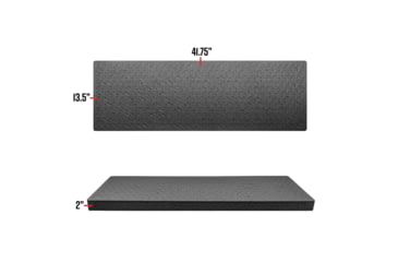 Image of RAGAR Hard Rifle Cases 41.75in x 13.5in XP Crosslinked Foam Insert, Charcoal Gray, Standard, RG00008-XP