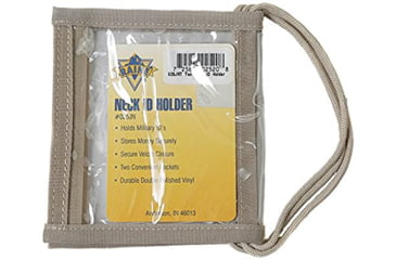 Image of Raine Tactical Gear Military ID Holder, Neck Version, Desert Tan, 025JNT