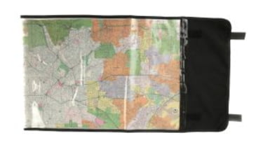 Image of Raine Tactical Gear Rolled Map Case, Black, 22in x 16in Map Viewing Area, 029RB