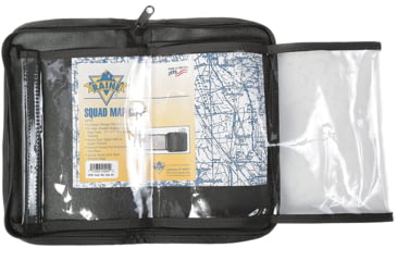 Image of Raine Tactical Gear Squad Map Case, Black, 15in x 7in Map Viewing Area, 0029B