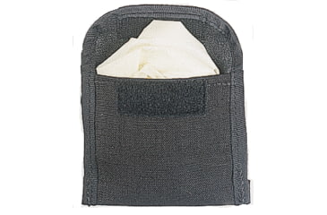 Image of Raine Tactical Gear Wide Glove Pouch, Black, 3.25in x 3.25in, 013GW