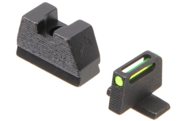 Image of Rainier Arms Sig Sauer P320 Fiber Optic Suppressor Height Sight Set, Logo, Black, RA-P320-FO-SUP-SET-LG