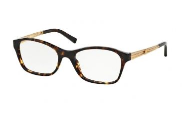 Image of Ralph Lauren DECO EVOLUTION RL6109 Single Vision Prescription Eyeglasses 5003-54 - Dark Havana Frame