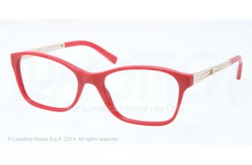 Image of Ralph Lauren DECO EVOLUTION RL6109 Single Vision Prescription Eyeglasses 5310-54 - Red Frame