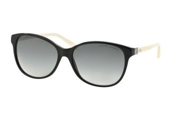 Image of Ralph Lauren DECO EVOLUTION RL8116 Sunglasses 500111-57 - Black Frame, Gray Gradient Lenses