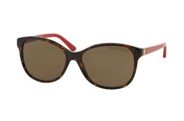 Image of Ralph Lauren DECO EVOLUTION RL8116 Sunglasses 500373-57 - Dark Havana Frame, Brown Lenses
