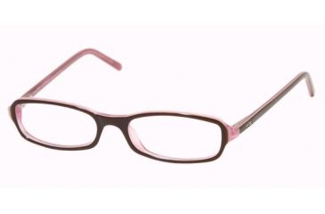 Image of Ralph Lauren RL 6017 Eyeglasses w/ Top Brown/White/Liliac Frame w/Non-Rx 49 mm Diameter Lenses, 5014-4916