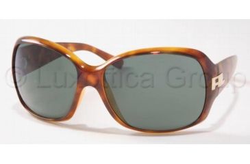 Image of Ralph Lauren RL 8001 Sunglasses Styles, Light Havana Frame / Gray Green Lenses, 505871-6115