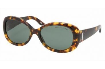 Image of Ralph Lauren RL 8056 Sunglasses Styles Antique Tortoise Frame / Gray-Green Lenses, 513471-5516, Ralf Lauren RL 8056 Sunglasses Styles Antique Tortoise Frame / Gray-Green Lenses