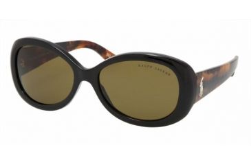 Image of Ralph Lauren RL 8056 Sunglasses Styles Black Frame / Brown Lenses, 525873-5516, Ralf Lauren RL 8056 Sunglasses Styles Black Frame / Brown Lenses