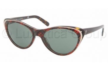 Image of Ralph Lauren RL8070 Progressive Sunglasses - Red Tartan Green Frame / 56 mm Prescription Lenses, 529471-5618