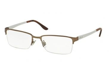Image of Ralph Lauren RL5089 Bifocal Prescription Eyeglasses 9284-54 - Matte Brown Frame