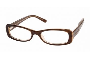 Image of Ralph Lauren RL6004 Eyeglasses Styles Top Brown/Transparent Frame w/Non-Rx 50 mm Diameter Lenses, 5024-5016