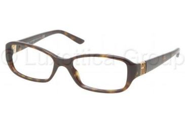 Image of Ralph Lauren RL6085 Single Vision Prescription Eyeglasses 5003-5216 - Dark Havana Frame