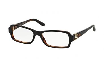 Image of Ralph Lauren RL6107Q Eyeglass Frames 5260-53 - Black/Havana Frame, Demo Lens Lenses