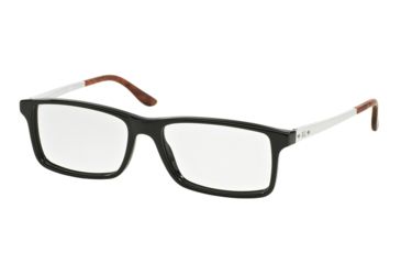 Image of Ralph Lauren RL6128 Progressive Prescription Eyeglasses 5509-55 - Black Frame