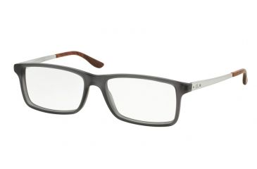 Image of Ralph Lauren RL6128 Progressive Prescription Eyeglasses 5510-53 - Matte Grey Frame