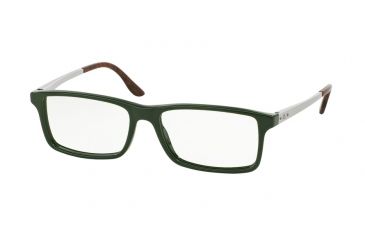 Image of Ralph Lauren RL6128 Progressive Prescription Eyeglasses 5511-53 - Green Frame
