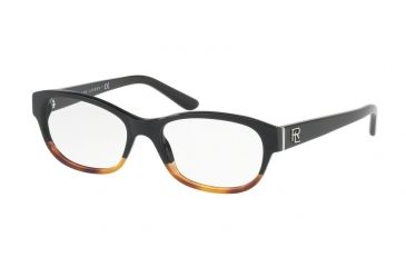 Image of Ralph Lauren RL6148 Single Vision Prescription Eyeglasses 5581-51 - Black Gradient Havana Frame