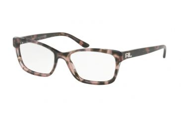 Image of Ralph Lauren RL6169 Eyeglass Frames 5655-51 - Top Trasparent/pink Havana Frame