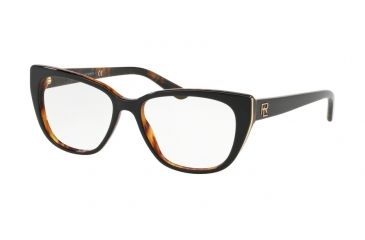 Image of Ralph Lauren RL6171 Eyeglass Frames 5260-52 - Black On Jerry Havana Frame