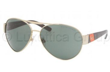 Image of Ralph Lauren RL7032 Sunglasses 911671-6214 - Pale Gold Green