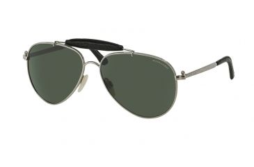 Image of Ralph Lauren RL7045KQ Sunglasses 926331-58 - Gold Plated Palladium Frame, Green Lenses