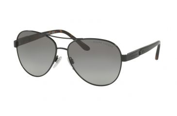 Image of Ralph Lauren RL7054Q Sunglasses 900311-59 - Shiny Black Frame, Gradient Grey Lenses