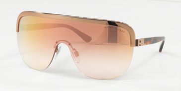 Image of Ralph Lauren RL7057 Sunglasses 93366F-42 - Rose Gold Frame, Mirror Gradient Rose Gold Lenses