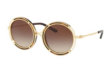 Image of Ralph Lauren RL7060 Progressive Prescription Sunglasses, 53mm, Sanded Gold/Dark Havana, RL7060-934813-53-PRO