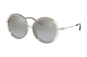 Image of Ralph Lauren RL7060 Progressive Prescription Sunglasses RL7060-93516V-53 - Lens Diameter 53 mm, Frame Color Sanded Silver/Crystal Grey