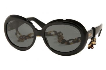 Image of Ralph Lauren RL8026 Sunglasses with No-Line Progressive Rx Prescription Lenses, Select Frame Color / Lens Diameter Black Frame / 59 mm Prescription Lenses